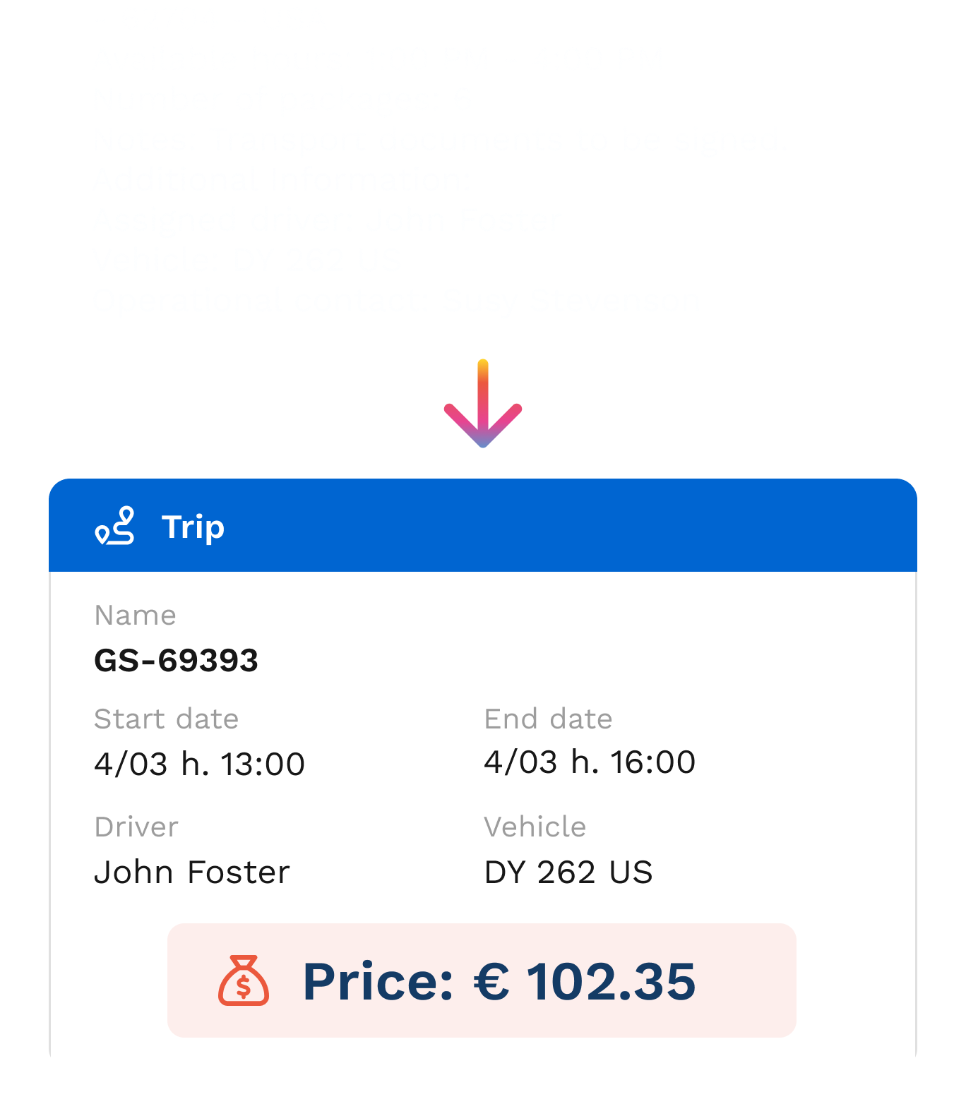 Automatic order creation and pricing with AI for transport and logistics