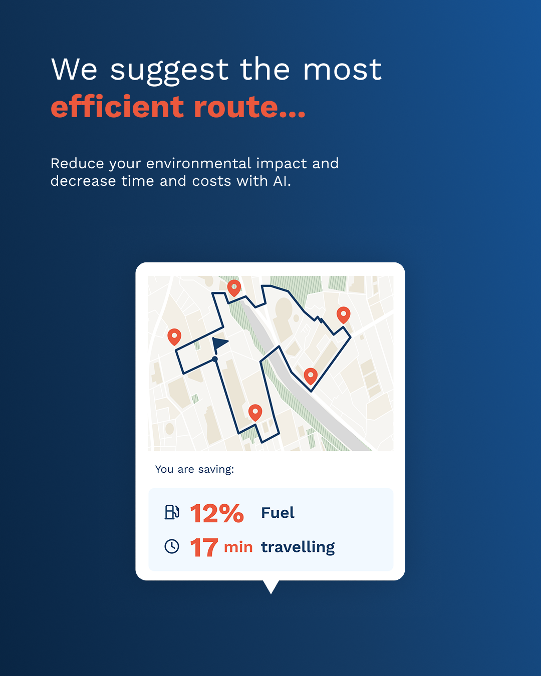 Artificial Intelligence for route optimisation