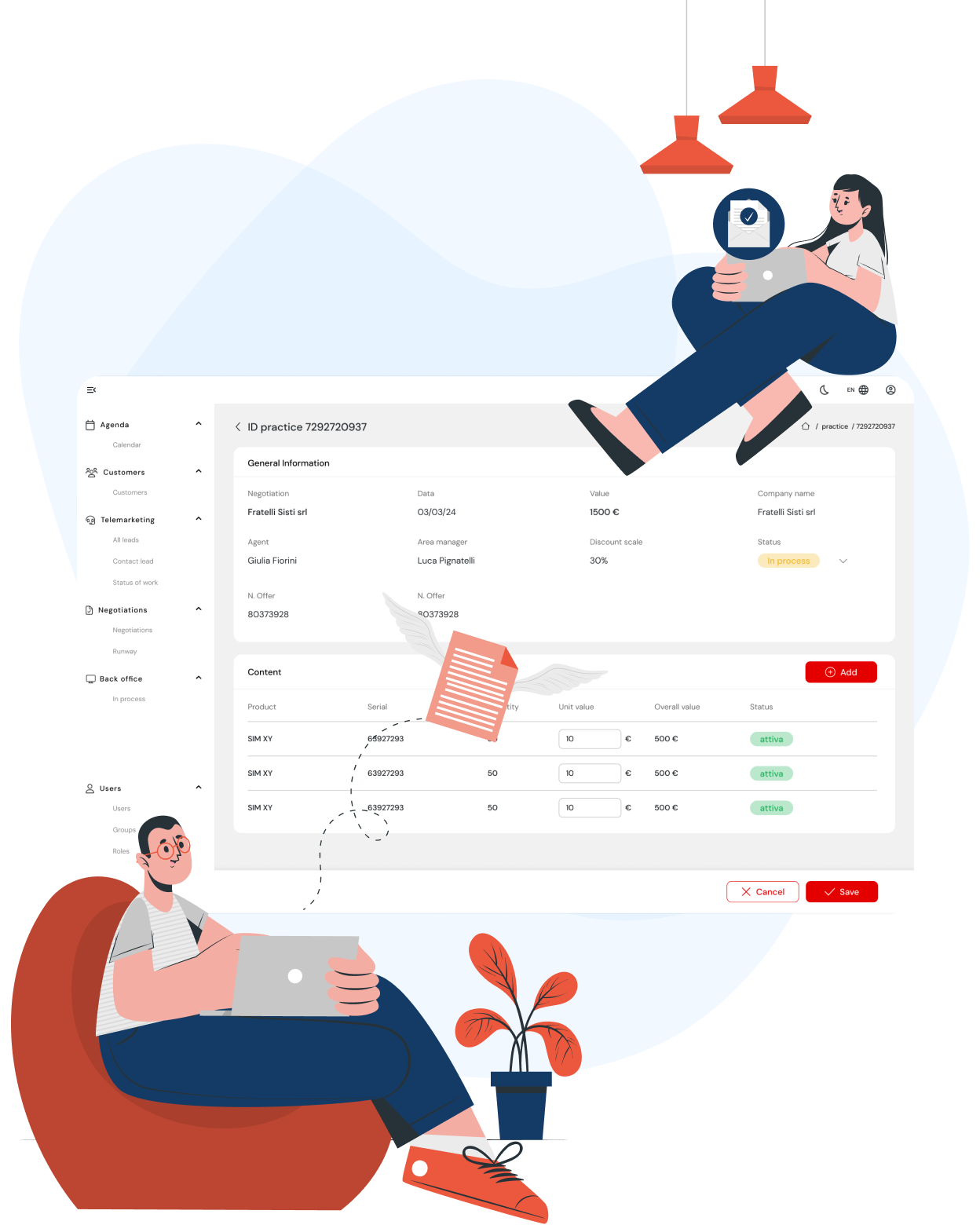 Agenda condivisa G-CRM